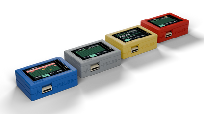 PULSE V1 Hashboard Tester in Blue, Gray, Yellow and Red