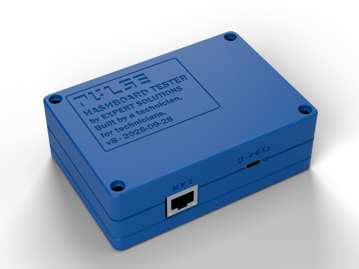 PULSE V1 Hashboard Tester, Blue case, underside
