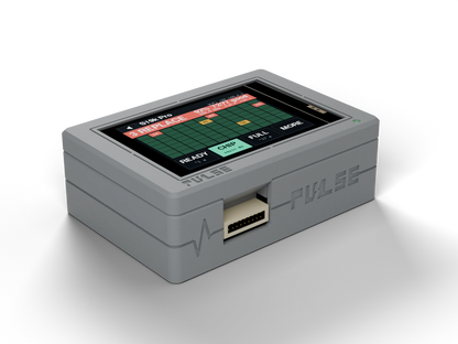 PULSE V1 Hashboard Tester, Gray case, angled view