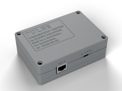 PULSE V1 Hashboard Tester, Gray case, underside