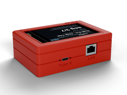 PULSE V1 Hashboard Tester, Red case, back view