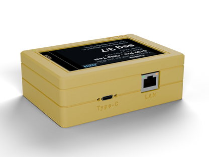 PULSE V1 Hashboard Tester, Yellow case, back view