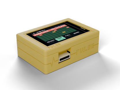PULSE V1 Hashboard Tester, Yellow case, angled view
